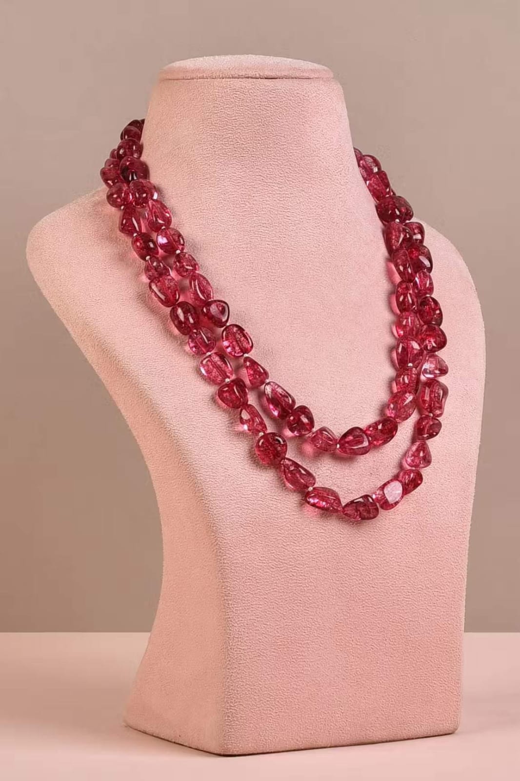 Red Onyx Tumble Necklace