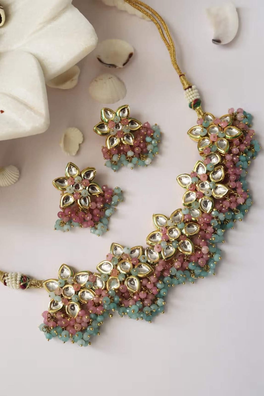 Heavy Meenakari Jadau Kundan Handmade Choker Necklace