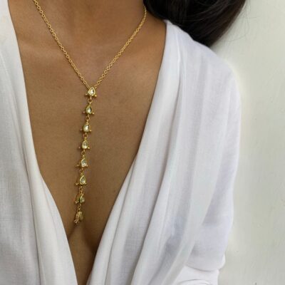 Gold Plated Pearl Necklace