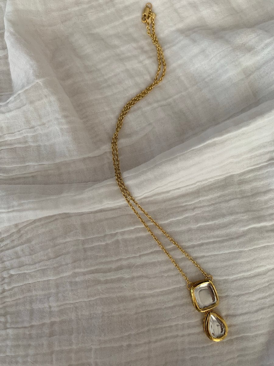 Gold Plated Pearl Necklace - Image 2