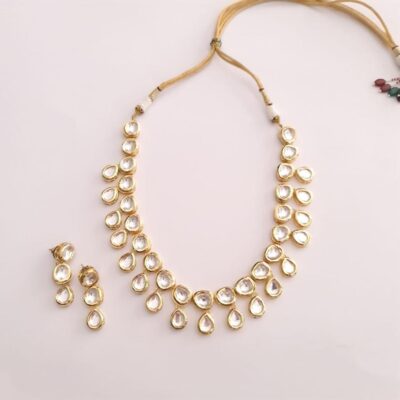 Kundan Wedding Necklace With Earrings