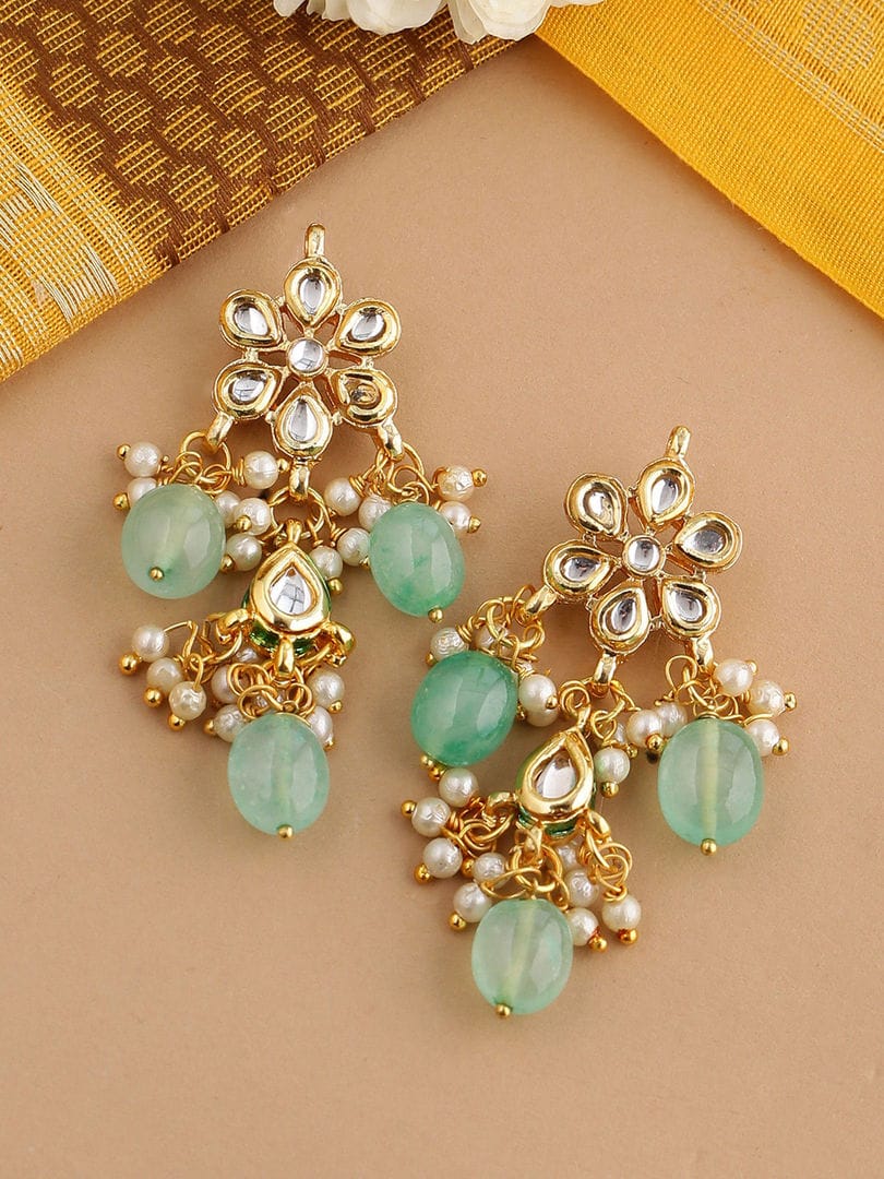 Gold Plated Kundan Earrings