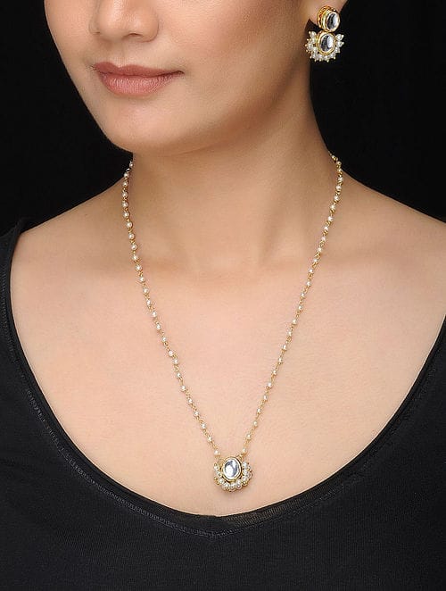 Gold Beads Layered Necklace - Image 3