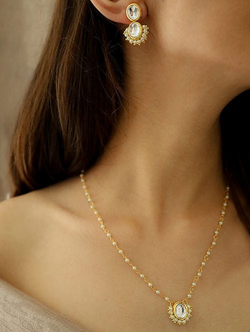 Gold Beads Layered Necklace - Image 2