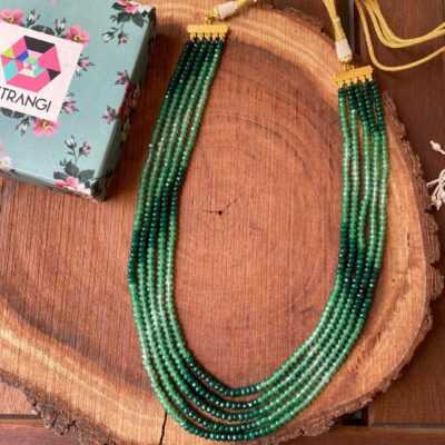 Green Onyx Long Necklaces