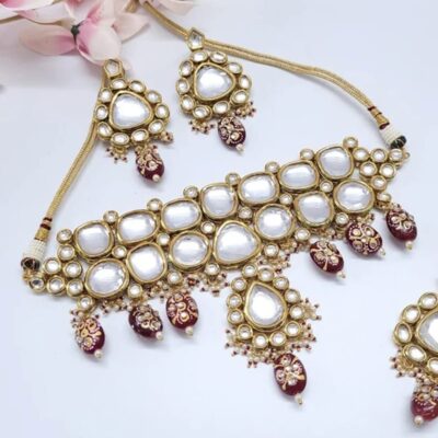 Kundan Choker Necklace Set