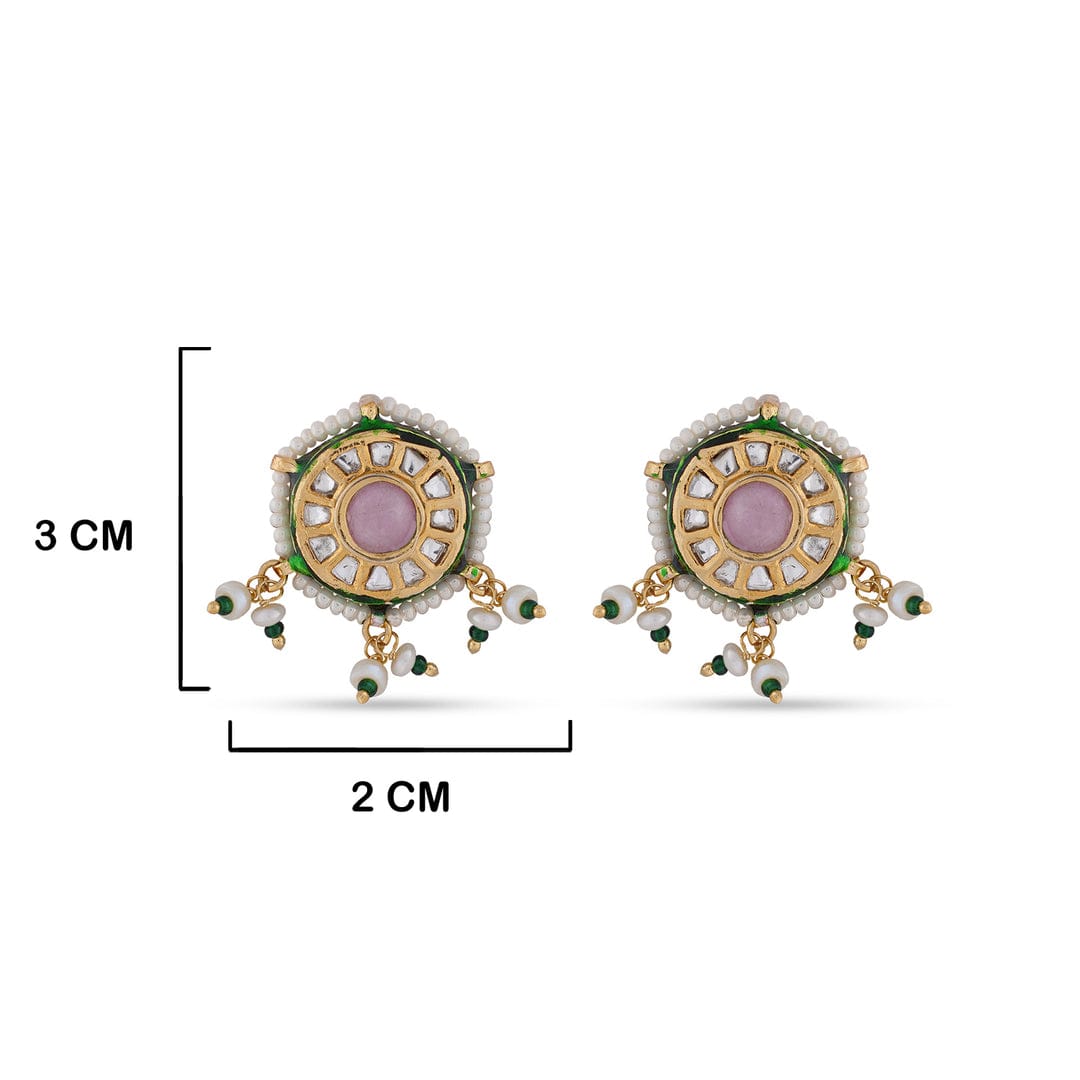 Heavy Meenakari Jadau Kundan Handmade Bridal Choker set - Image 3
