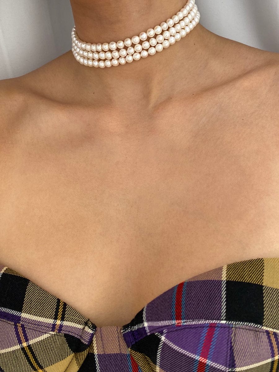 Fine White Pearls Necklace - Image 4