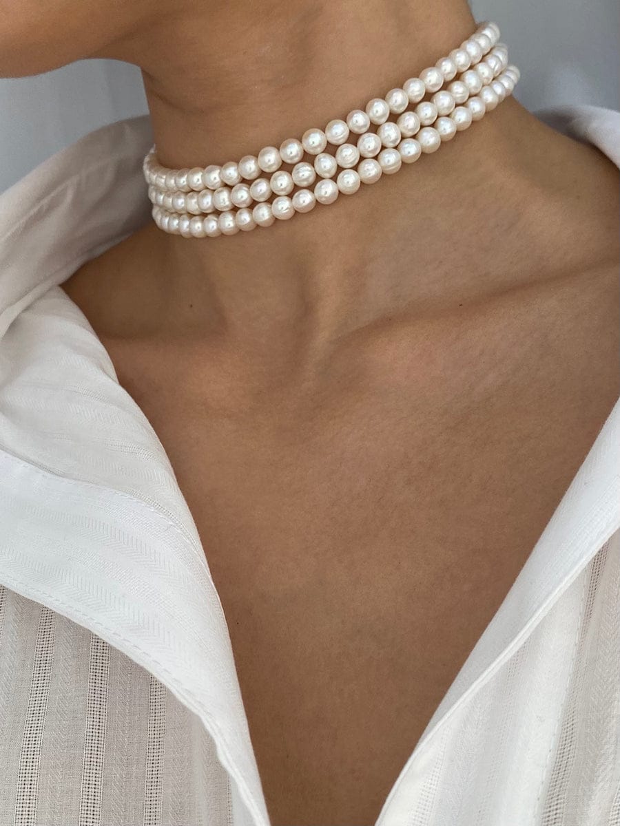 Fine White Pearls Necklace - Image 5