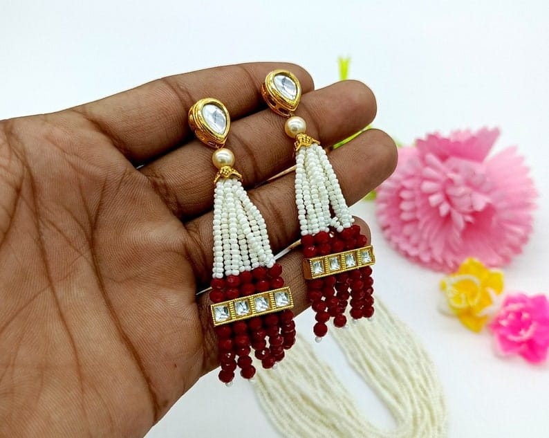Fine Kundan Necklace - Image 6