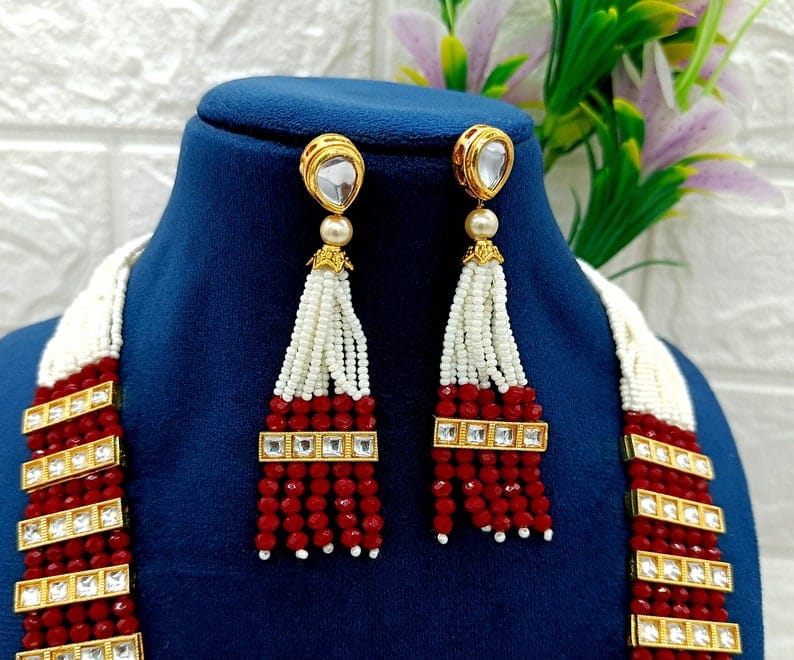 Fine Kundan Necklace - Image 8