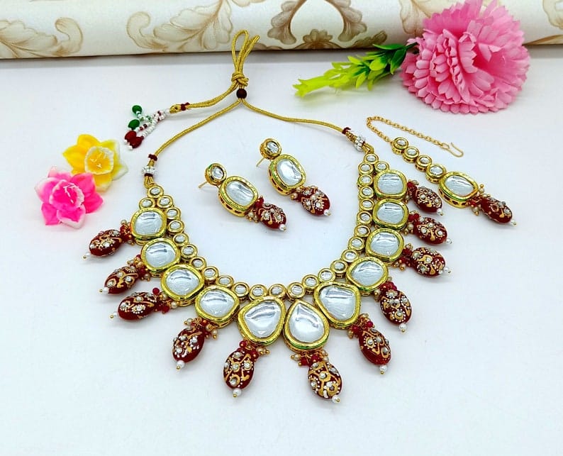 Fine Kundan Necklace - Image 3