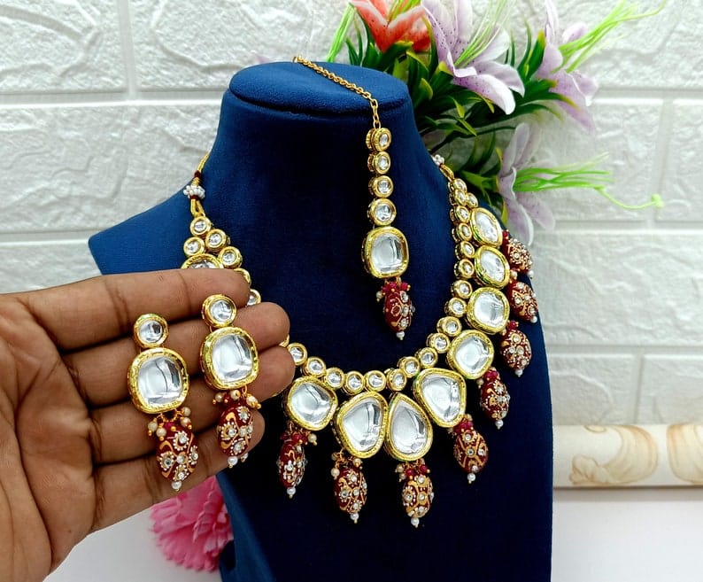 Fine Kundan Necklace - Image 9