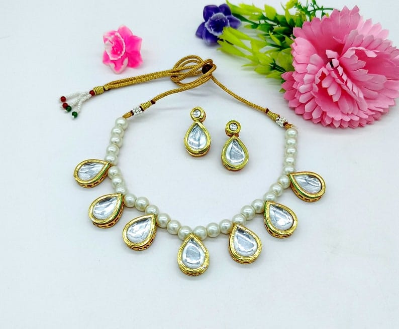 Fine Kundan Necklace - Image 8