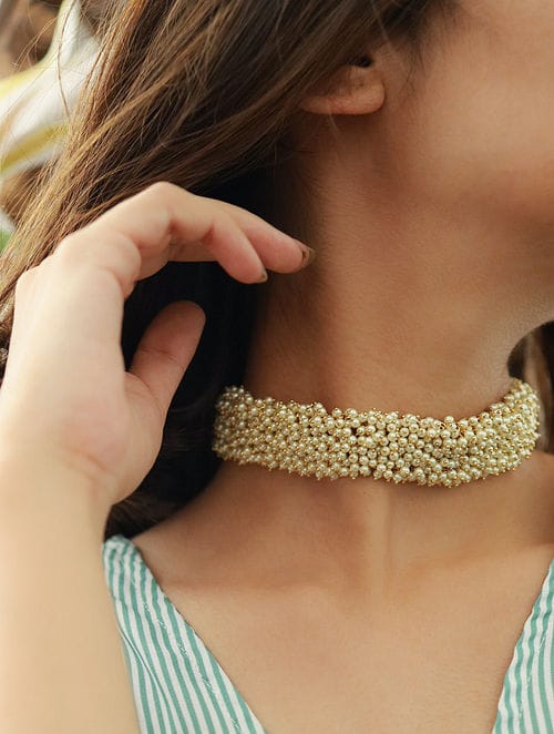 Pearl Choker Necklace - Image 2