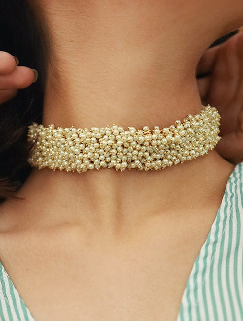 Pearl Choker Necklace - Image 3