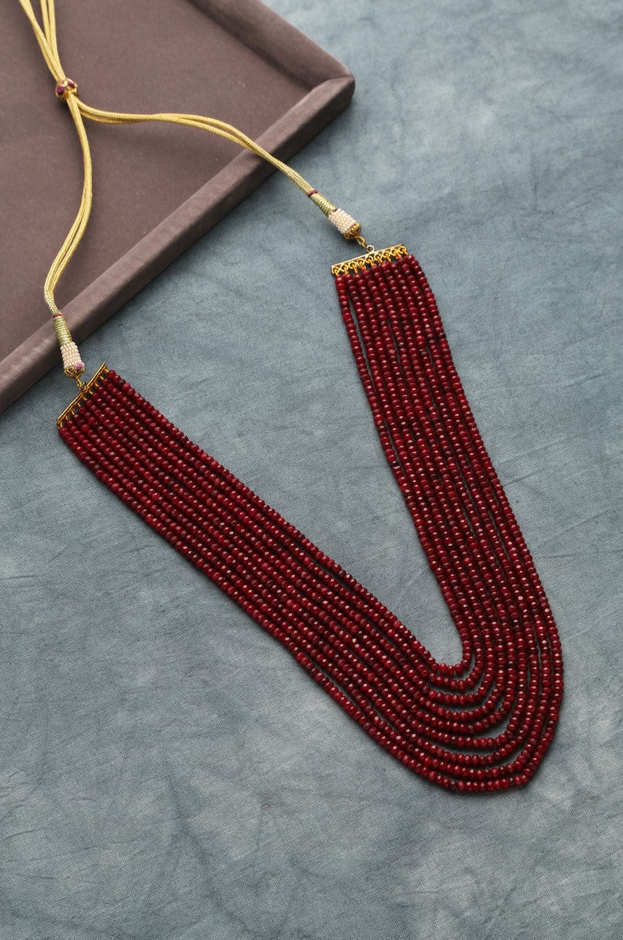 Maroon Onyx Necklace