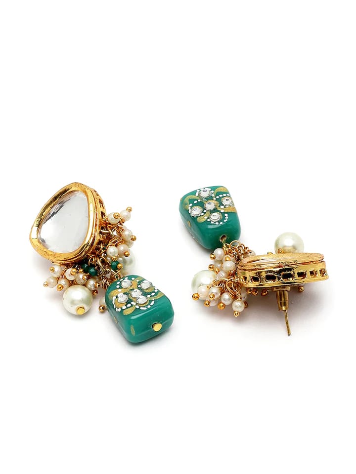 Gold-Plated Kundan-Studded Jewellery Set - Image 6