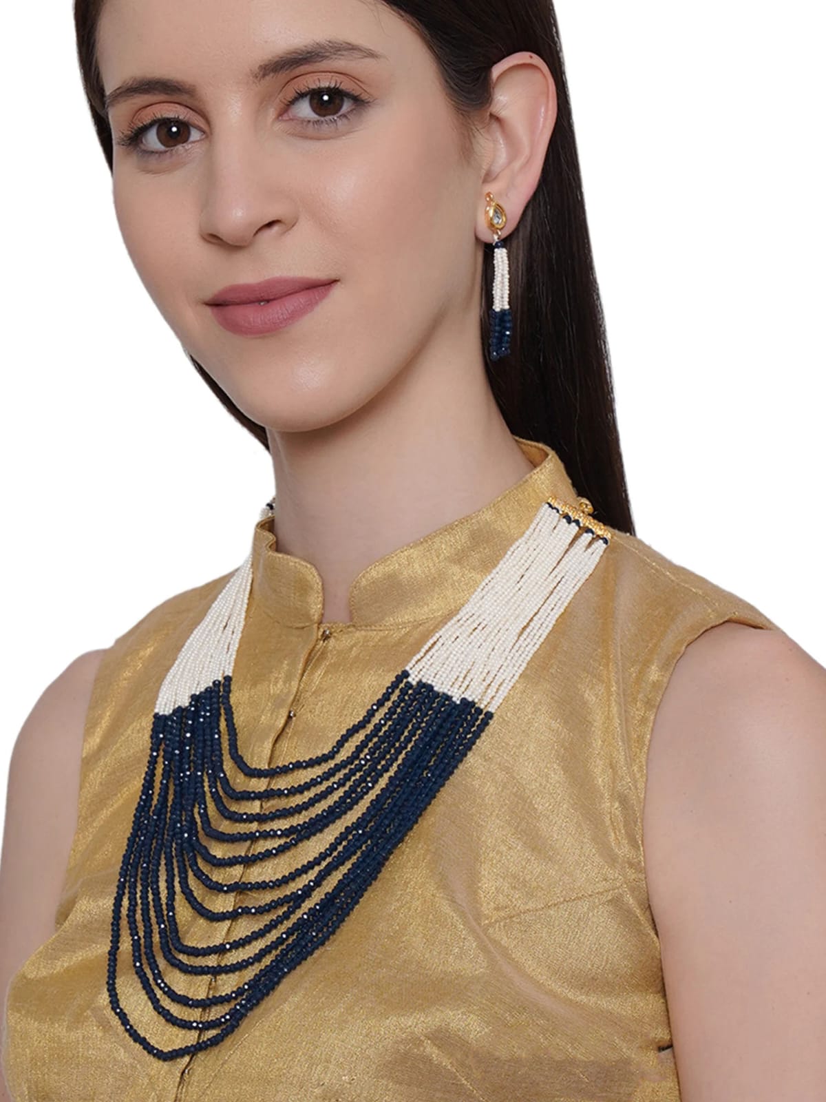 Beaded Layered Necklace - Image 2
