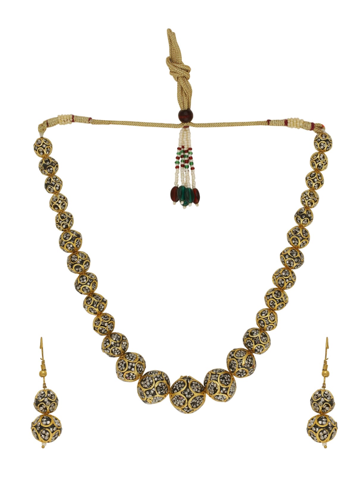 Beaded Layered Necklace - Image 2