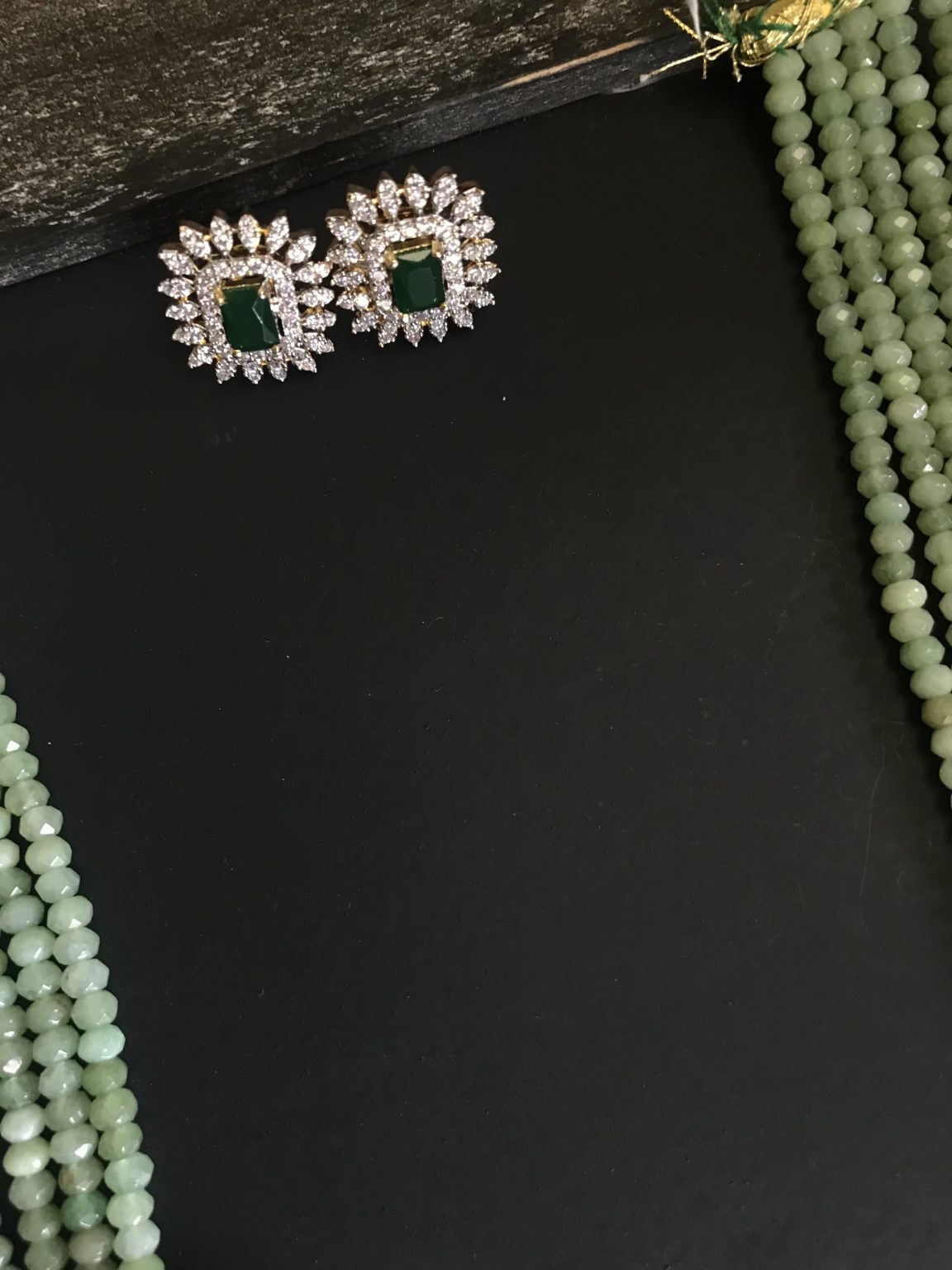 Silver Plated AD Studded Jewellery Set - Image 2