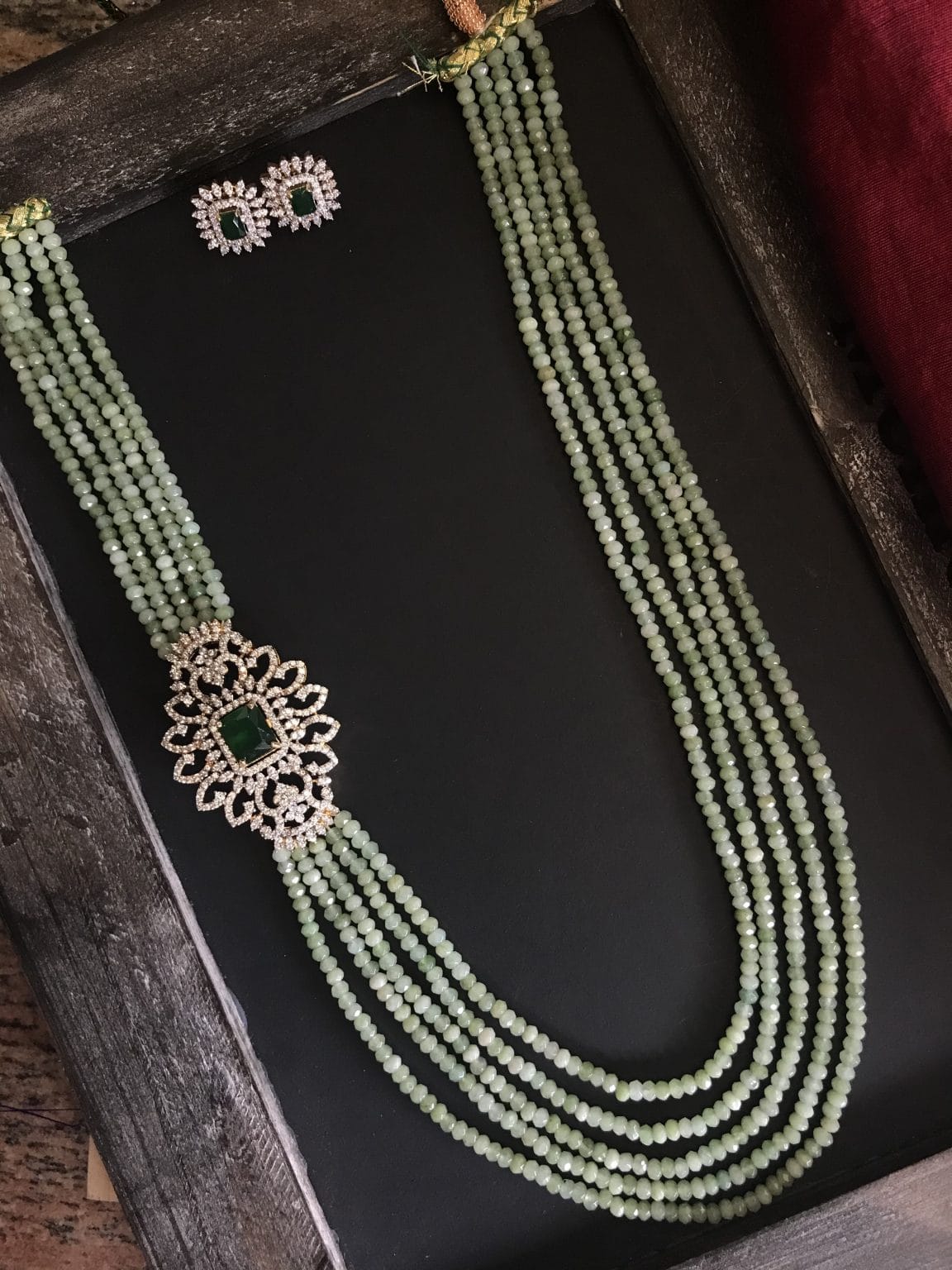 Silver Plated AD Studded Jewellery Set