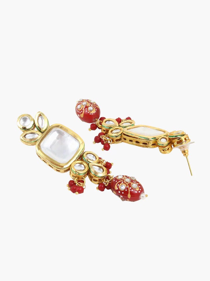 Gold Plated Kundan Choker Necklace - Image 4