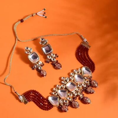 Gold Plated Kundan Choker Necklace