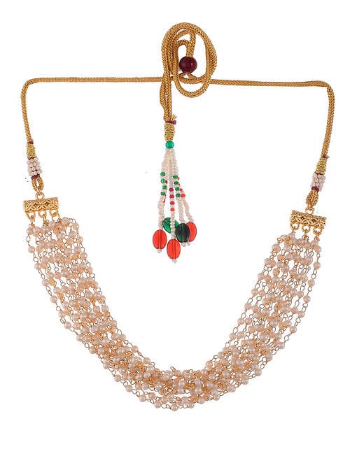 Pearls Gold-Plated Multistrand Necklace - Image 3