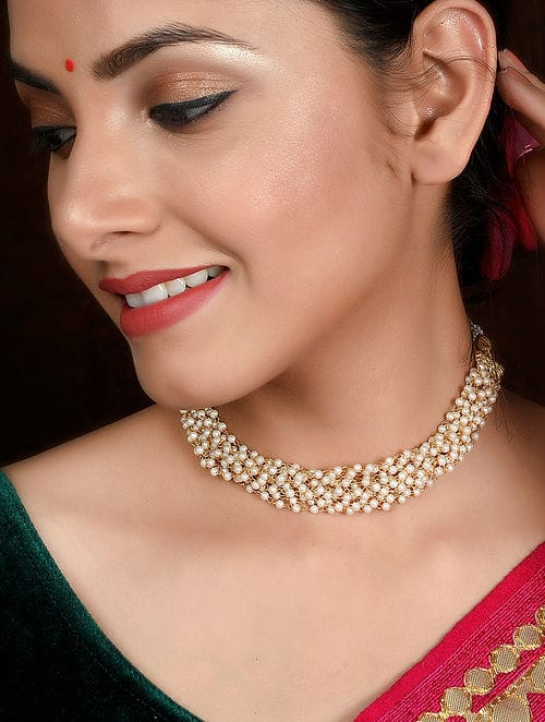 Pearls Gold-Plated Multistrand Necklace - Image 2