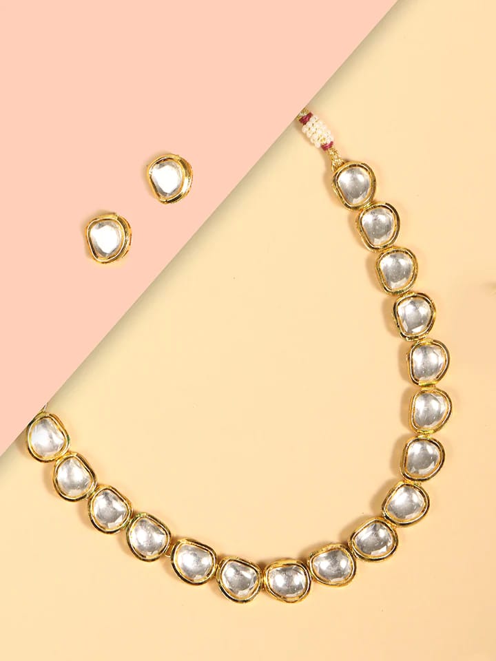 Jadau Kundan Necklace & Earrings Set