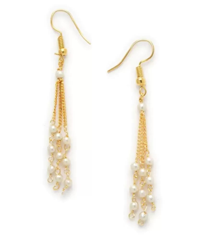 Gold-Plated Beaded Layered Necklace & Earrings Set - Image 4