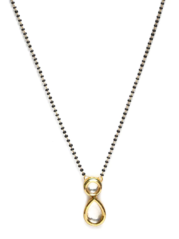 Kundan Classic Mangalsutra With Gold Plating - Image 3