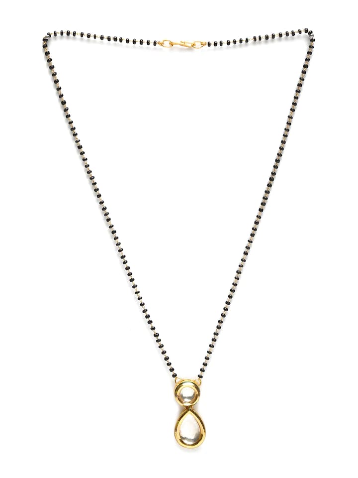 Kundan Classic Mangalsutra With Gold Plating - Image 4