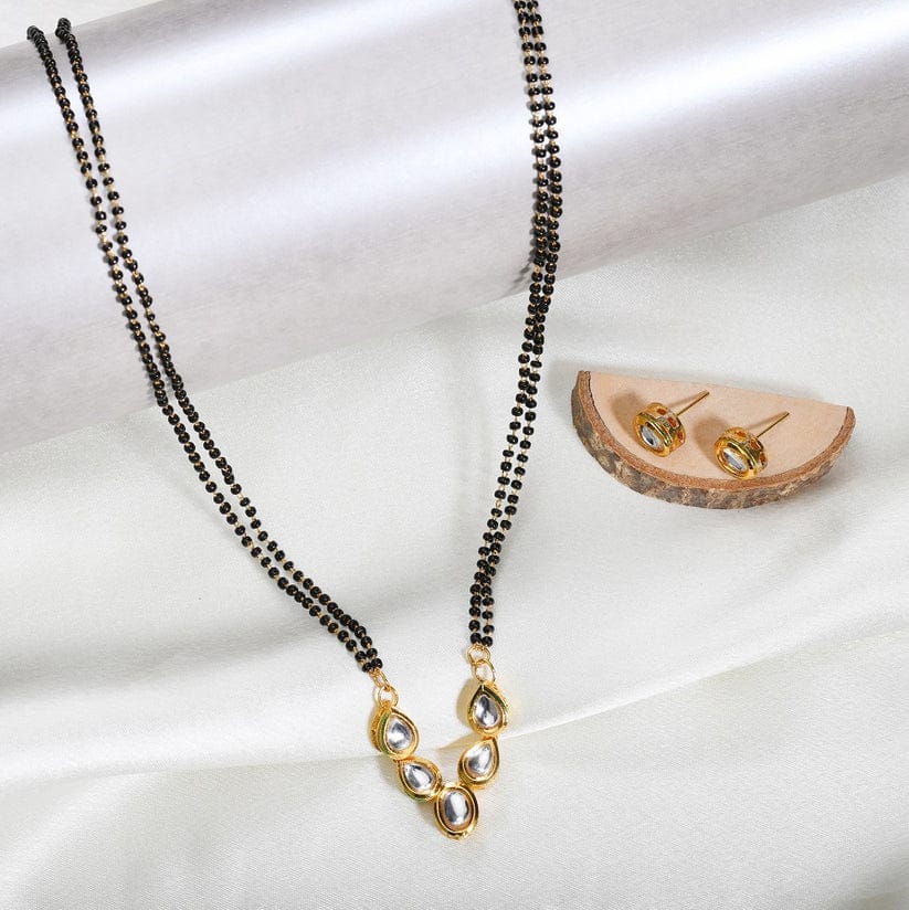 Kundan Classic Mangalsutra With Gold Plating