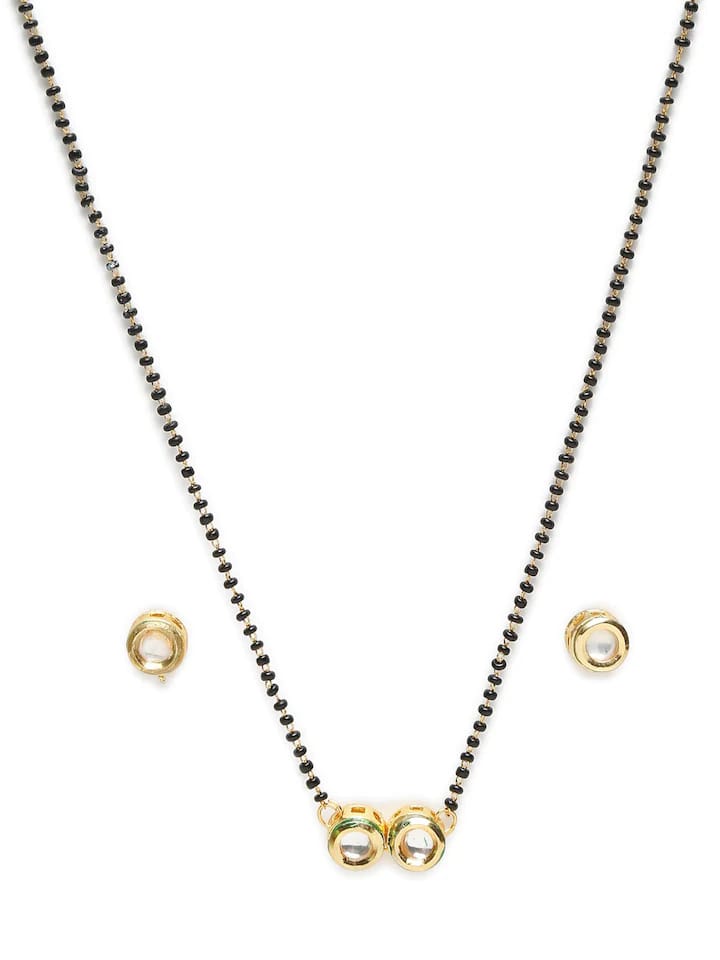 Kundan Classic Mangalsutra With Gold Plating - Image 3