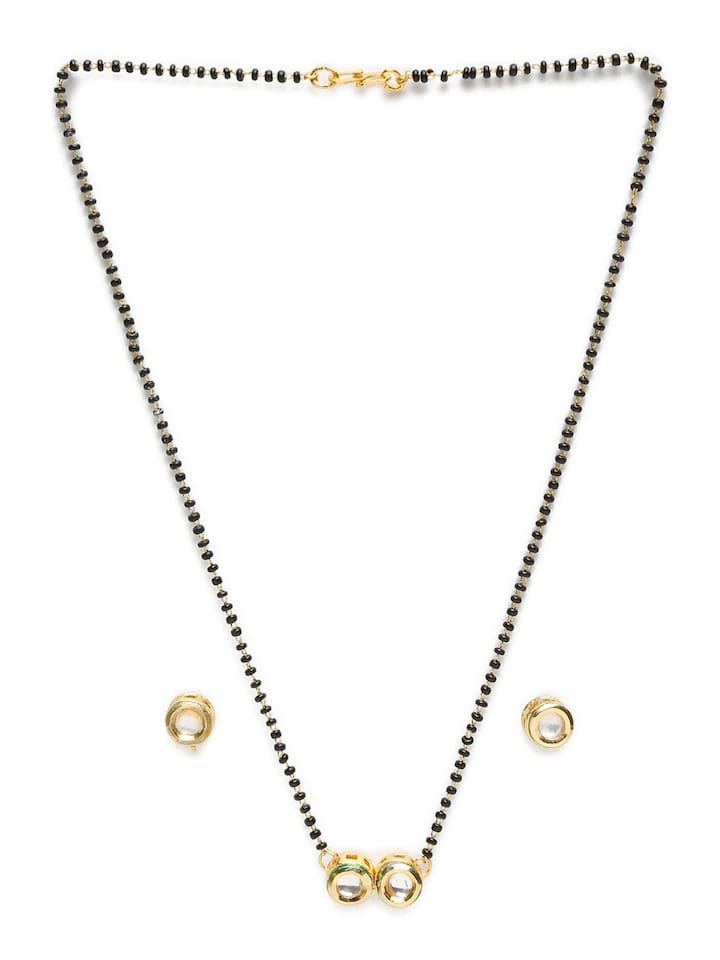 Kundan Classic Mangalsutra With Gold Plating - Image 4