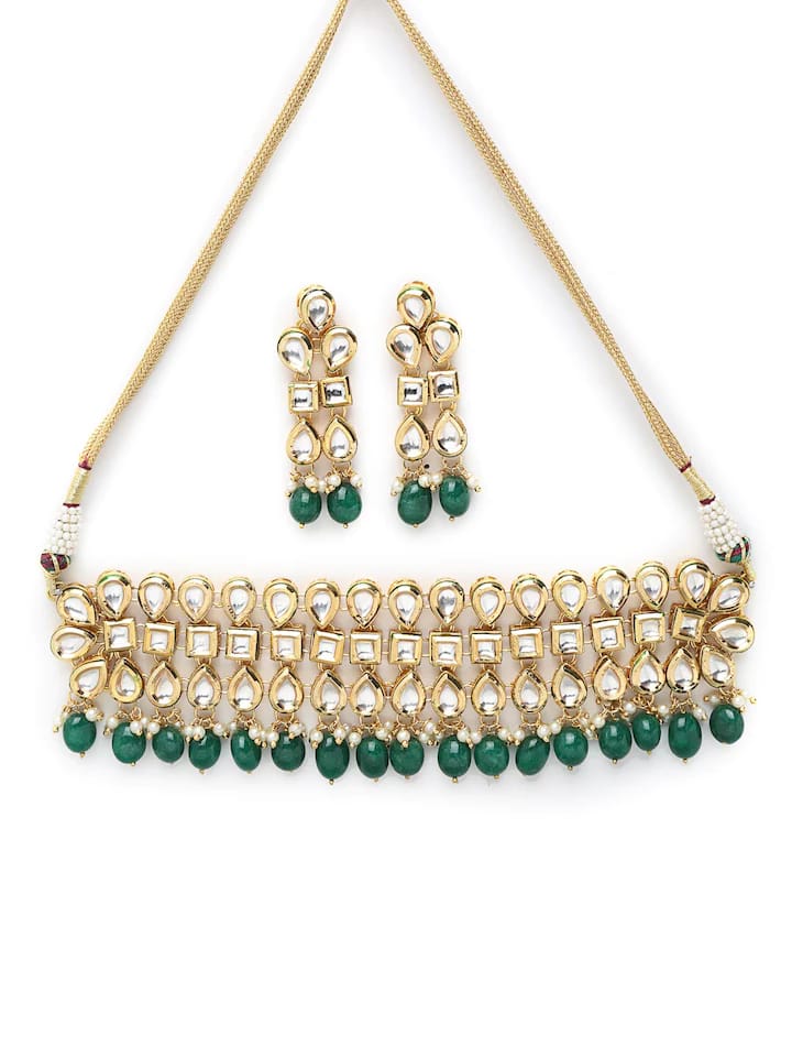 Meenakari Jadau Kundan Kundan Bridal Choker set - Image 4