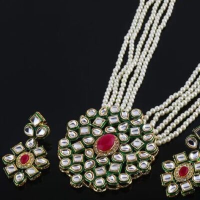 Gold Plated Latest Traditional Stylish Fancy Kundan Necklace