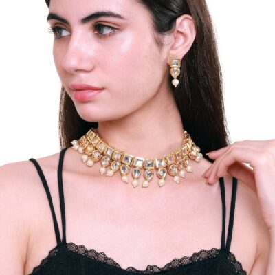 Meenakari Jadau Kundan Kundan Bridal Choker set