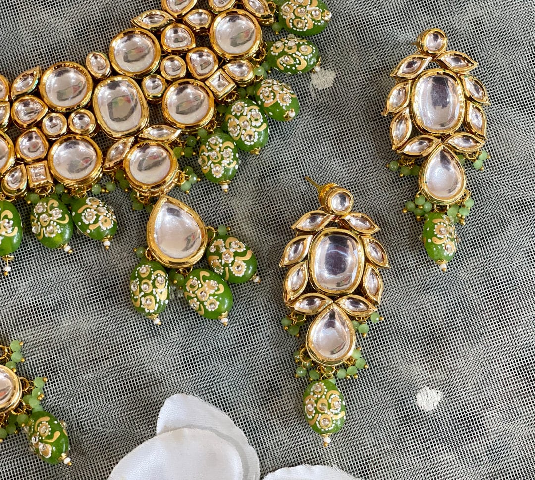 Meenakari Jadau Kundan Kundan Bridal Choker set - Image 2