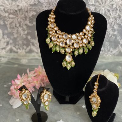 Meenakari Jadau Kundan Kundan Bridal Choker set