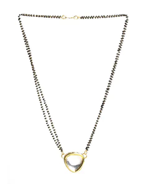 Kundan Classic Mangalsutra With Gold Plating - Image 3