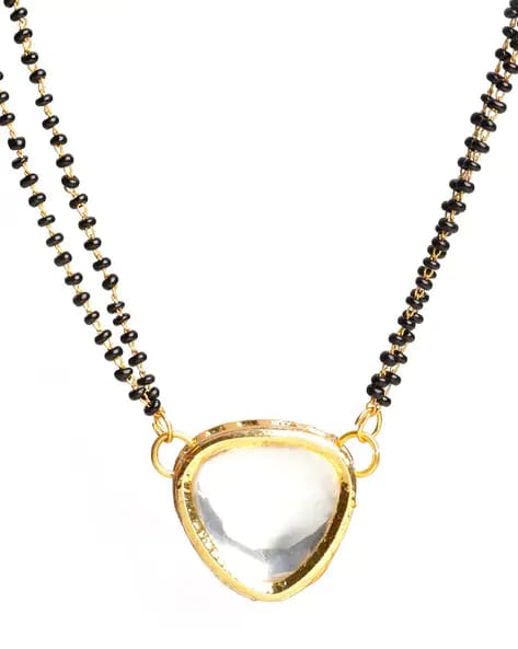 Kundan Classic Mangalsutra With Gold Plating - Image 4