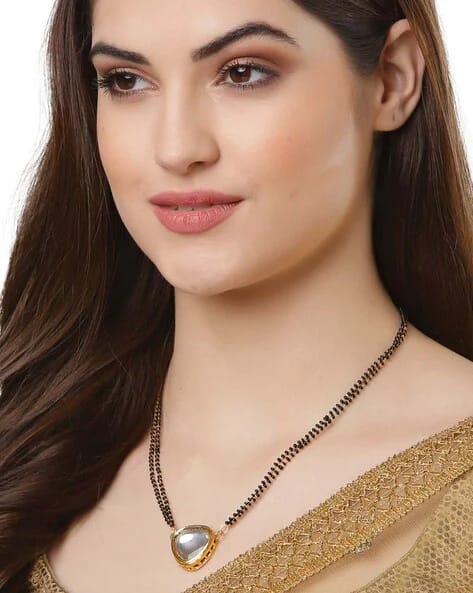 Kundan Classic Mangalsutra With Gold Plating - Image 2