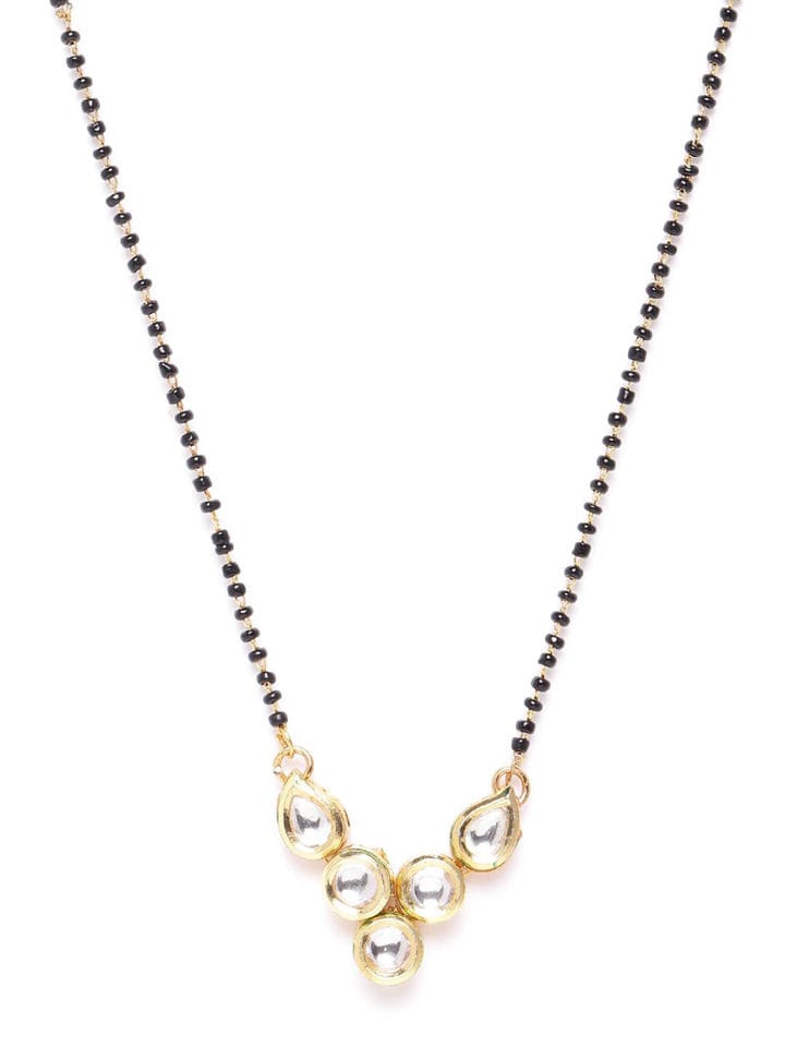 Kundan Classic Mangalsutra With Gold Plating - Image 3