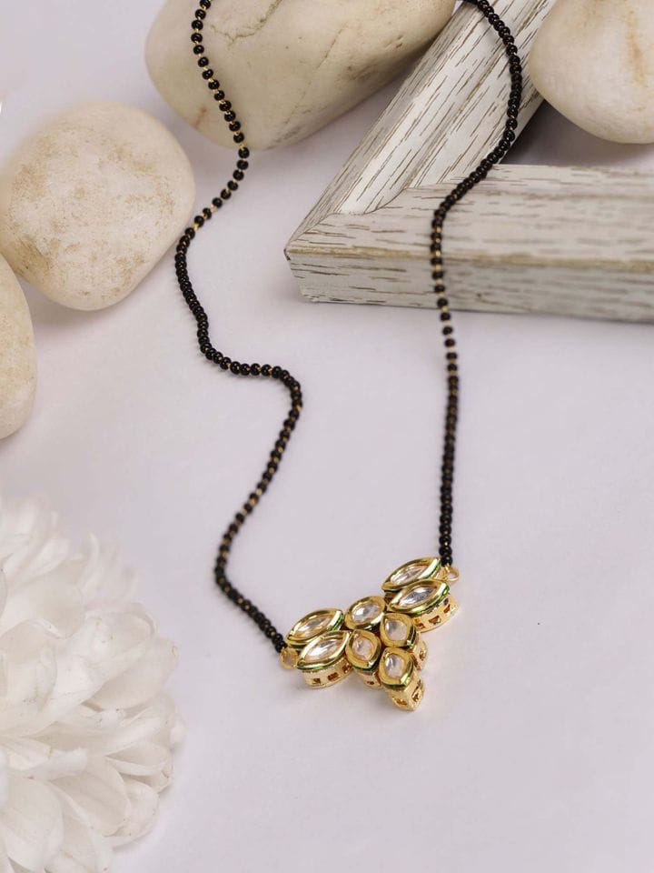 Kundan Classic Mangalsutra With Gold Plating