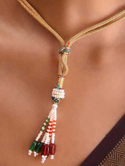 Meenakari Jadau Kundan Kundan Bridal Choker set - Image 5