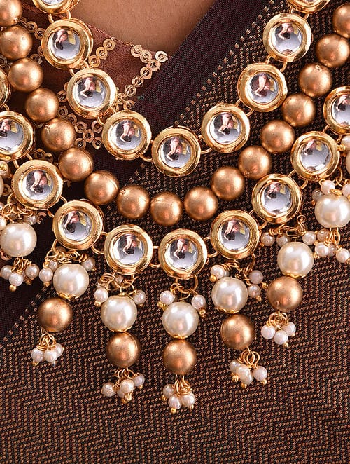 Kundan-Studded Long Necklace - Image 2