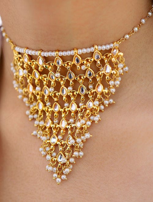 Pearl Choker Necklace - Image 2